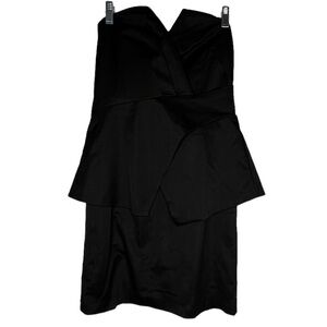 On Twelfth Black Strapless Mini Dress nwt